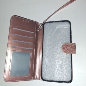 Rose Gold Phone Wallet Case